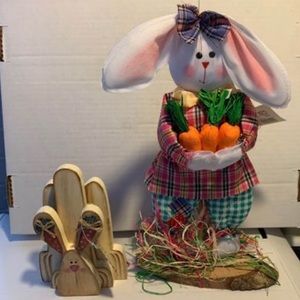 SALE!! Easter rabbit decorations Nwt